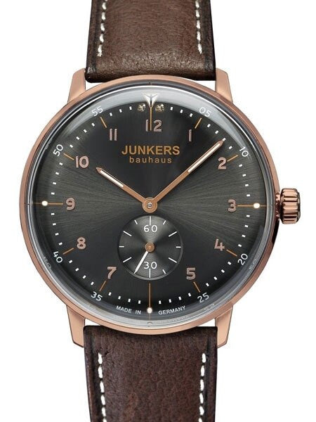 Junkers Lady Bauhaus Swiss Quartz Watch with Domed Hesalite Crystal #6037-2