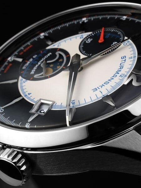 Sturmanskie Moonphase, Russian Manual Winding Mechanical Watch with 42mm Stainless Steel Case #1845988