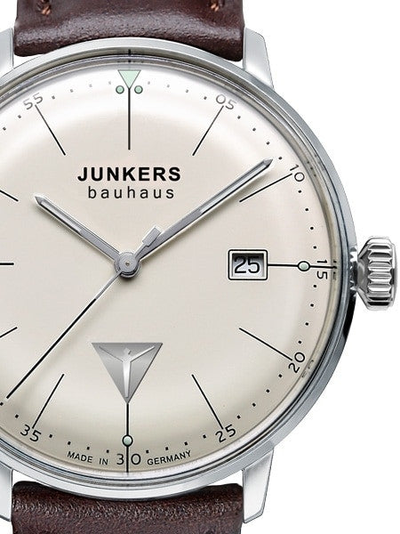 Junkers Bauhaus Swiss Quartz Watch with Domed Hesalite Crystal #6070-5