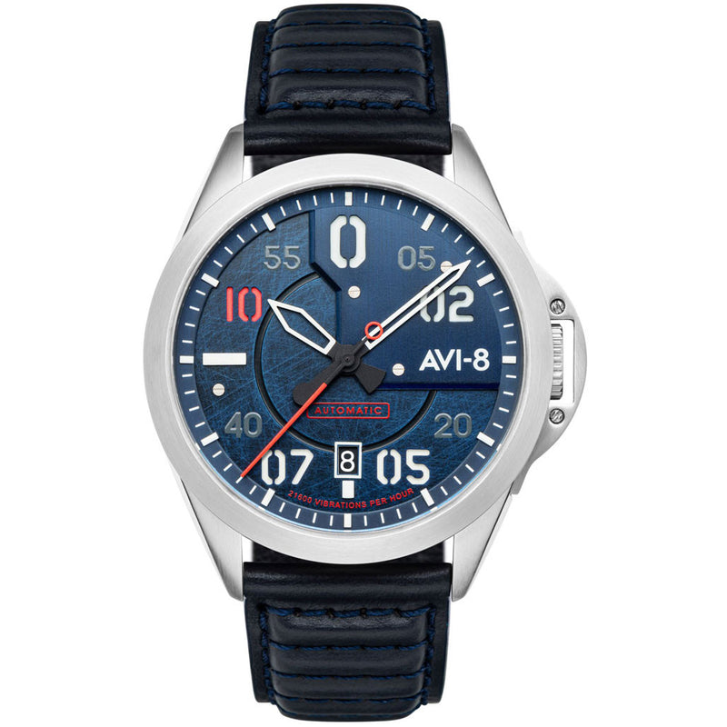 AVI-8 P-51 Mustang Hitchcock, Automatic Pilot Watch with AR Sapphire Crystal #AV-4086-02