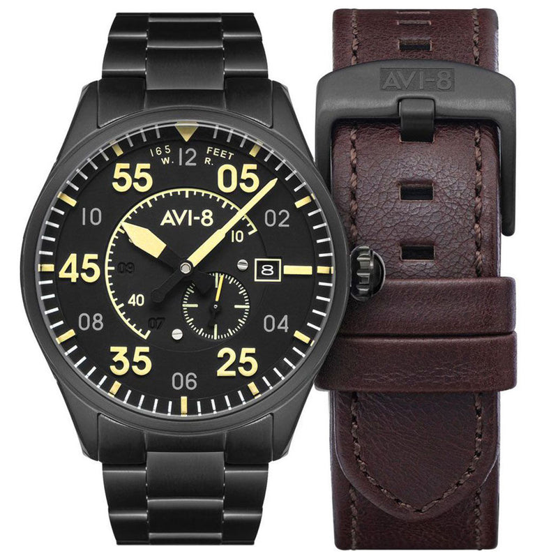 AVI-8 Spitfire Type 300 Edition, 21-Jewel Automatic Pilot Watch, AR Sapphire Crystal#AV-4073-33