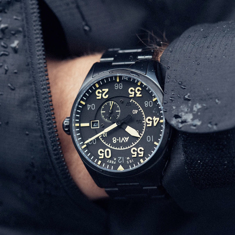 AVI-8 Spitfire Type 300 Edition, 21-Jewel Automatic Pilot Watch, AR Sapphire Crystal#AV-4073-33