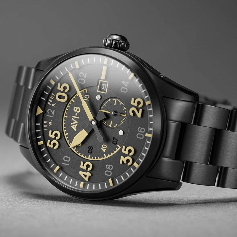 AVI-8 Spitfire Type 300 Edition, 21-Jewel Automatic Pilot Watch, AR Sapphire Crystal#AV-4073-33