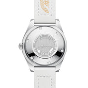 Squale Matic S Light Blue Watch with Leather-Rubber Strap #MATICLBWLB.RLWLB