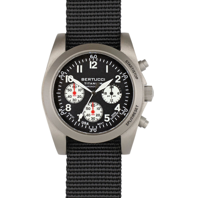 Bertucci A-11T American Field Titanium Chronograph Watch with Sapphire Crystal #13343