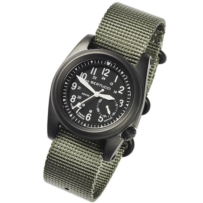 Bertucci A-2S Ballista 40mm Black ION Stainless Steel Watch with Sapphire Crystal #11085