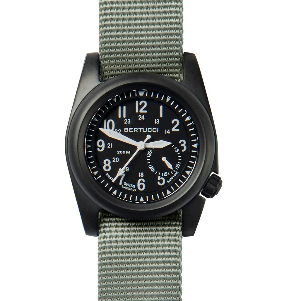 Bertucci A-2S Field watch with a 40mm ION Plated Stainless Steel
