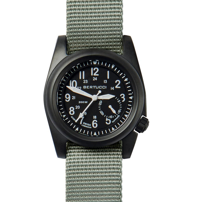 Bertucci A-2S Ballista 40mm Black ION Stainless Steel Watch with Sapphire Crystal #11085