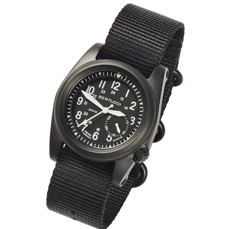 Bertucci A-2S Ballista 40mm Black ION Stainless Steel Watch with Sapphire Crystal #11086