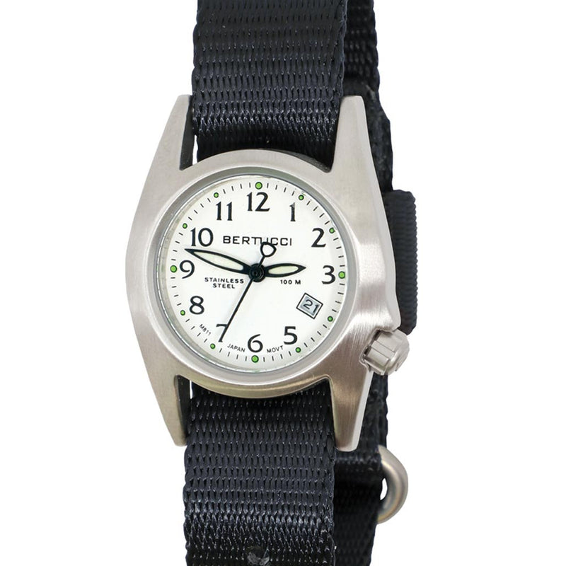 Bertucci M-1S Women's Stainless Steel Field Watch with a Nylon Strap #18007