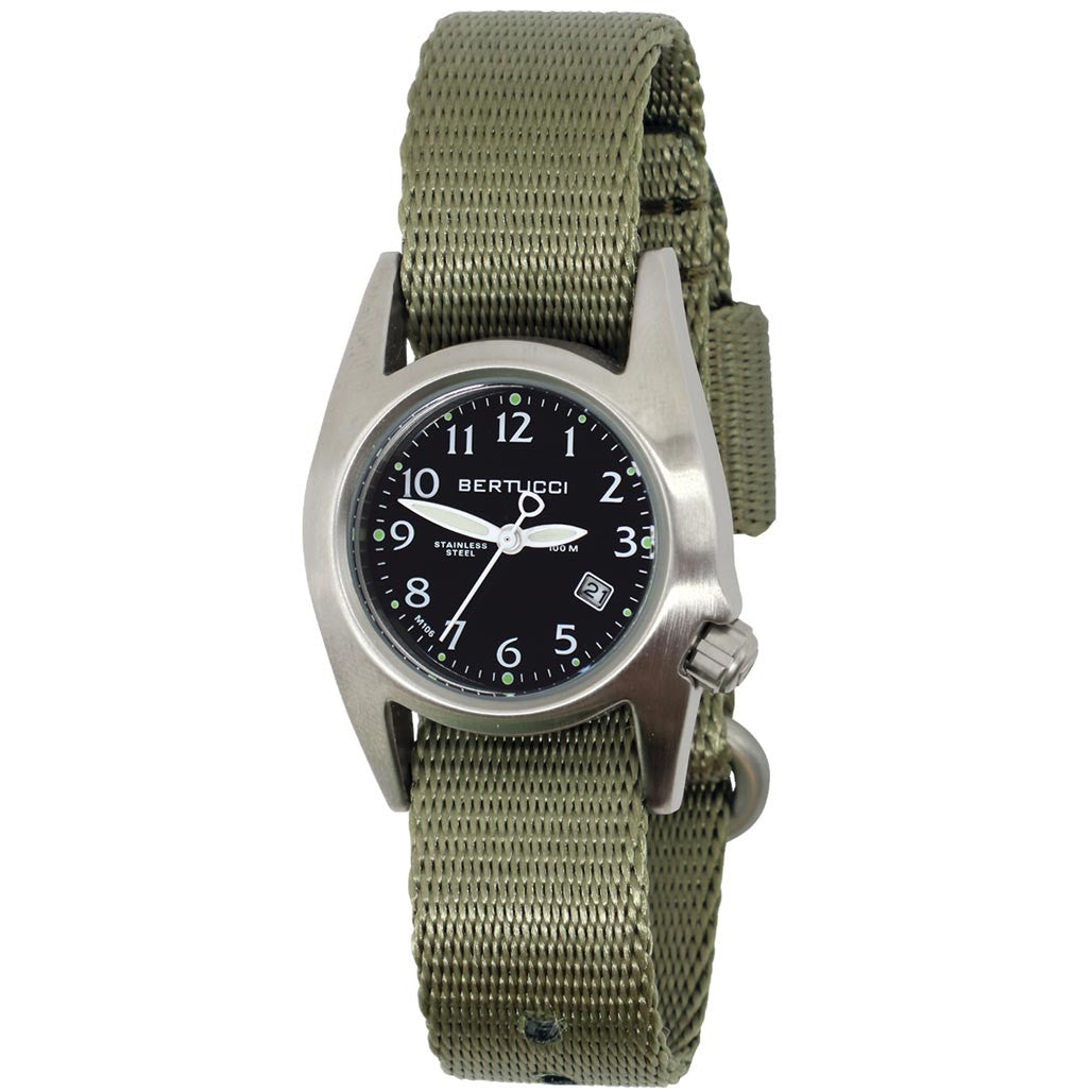 BERTUCCI ベルトゥッチ M-1S FIELD Bertucci Womens M-1S Stainless Steel Field Watch with a Grey Nylon