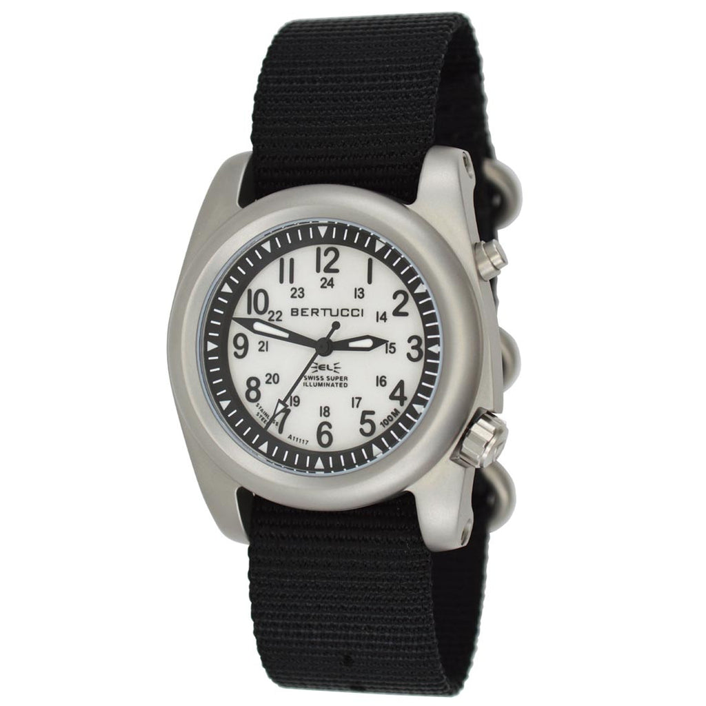 Bertucci A-2SEL Field Watch with Dual Lighting System For White Dial #22025