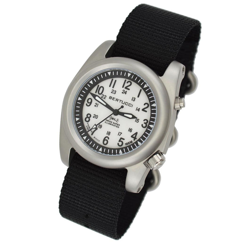 Bertucci A-2SEL Field Watch with Dual Lighting System For White Dial #22025