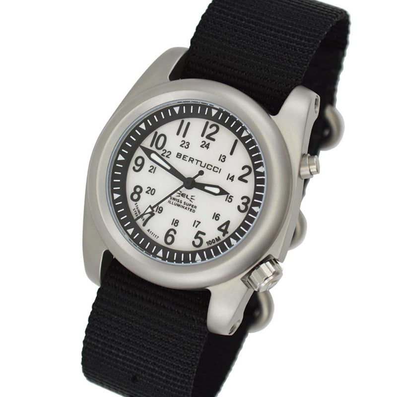 Bertucci A-2SEL Field Watch with Dual Lighting System For White Dial #22025