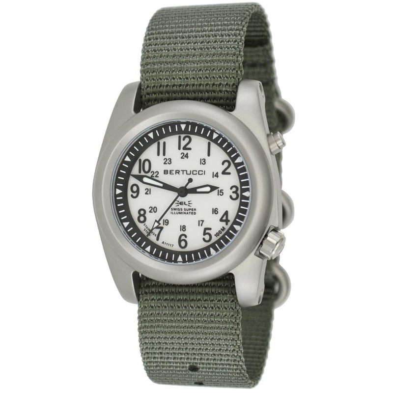 Bertucci A-2SEL Field Watch with Dual Lighting System, Ghost Grey Dial #22026
