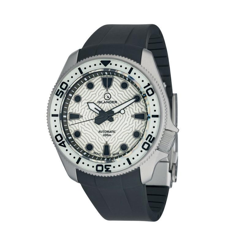 Islander Sands Point Titanium Diver with Lumed Coral Dial #ISL-161