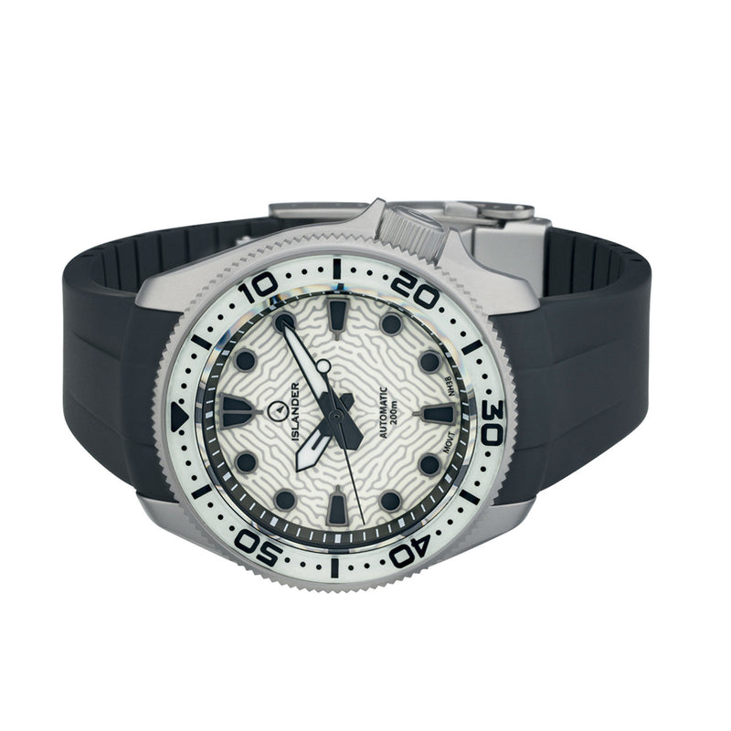 Islander Sands Point Titanium Diver with Lumed Coral Dial #ISL-161