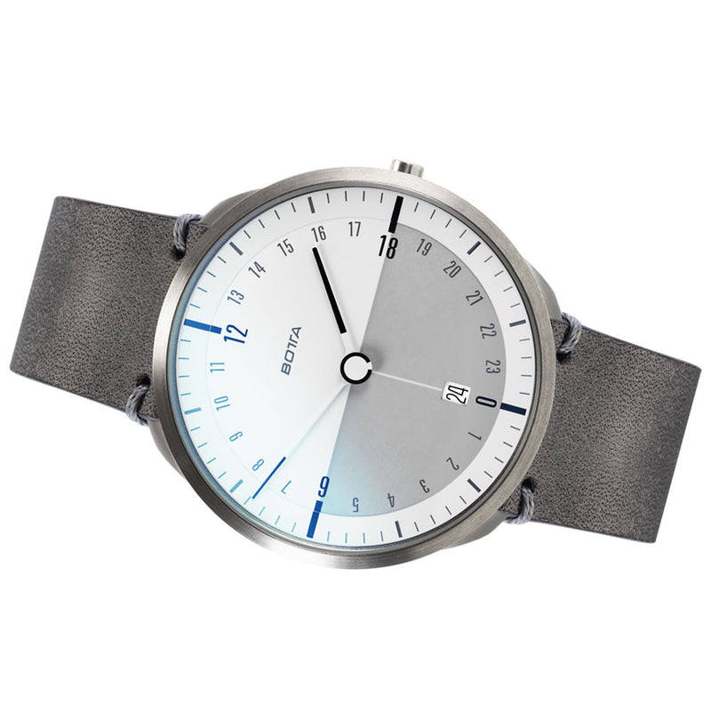 BOTTA TRES 24 Three Hand 24-Hour Swiss Quartz Watch with a 40mm Titanium Case #481910