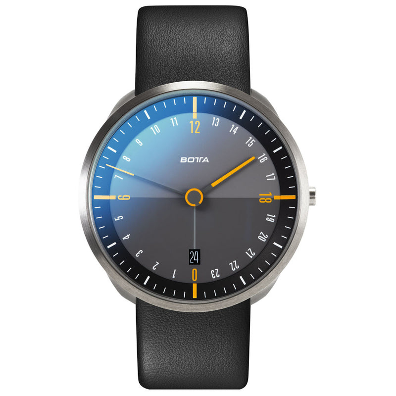 BOTTA TRES 24 Three Hand 24-Hour Swiss Quartz Watch with a 40mm Titanium Case #489310