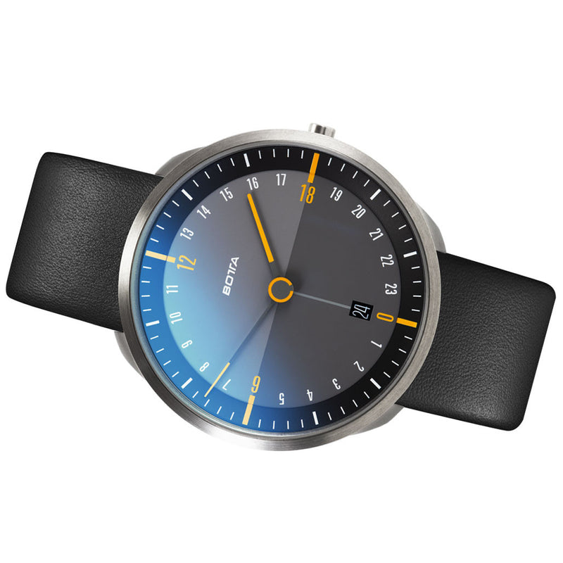 BOTTA TRES 24 Three Hand 24-Hour Swiss Quartz Watch with a 40mm Titanium Case #489310