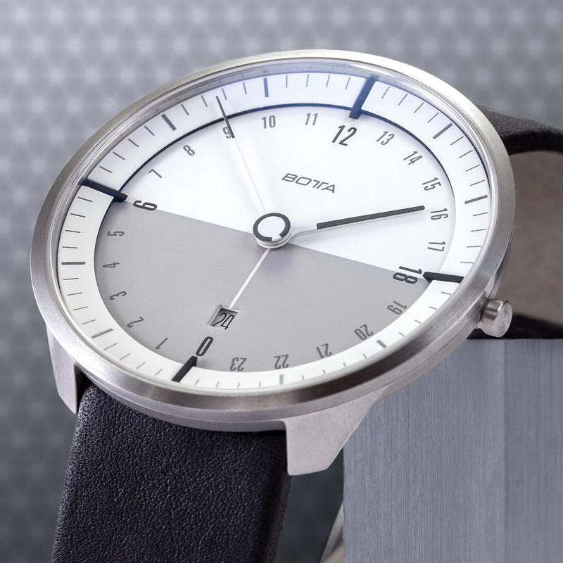 BOTTA TRES 24 Three Hand 24-Hour Swiss Quartz Watch with a 45mm Titanium Case #681910