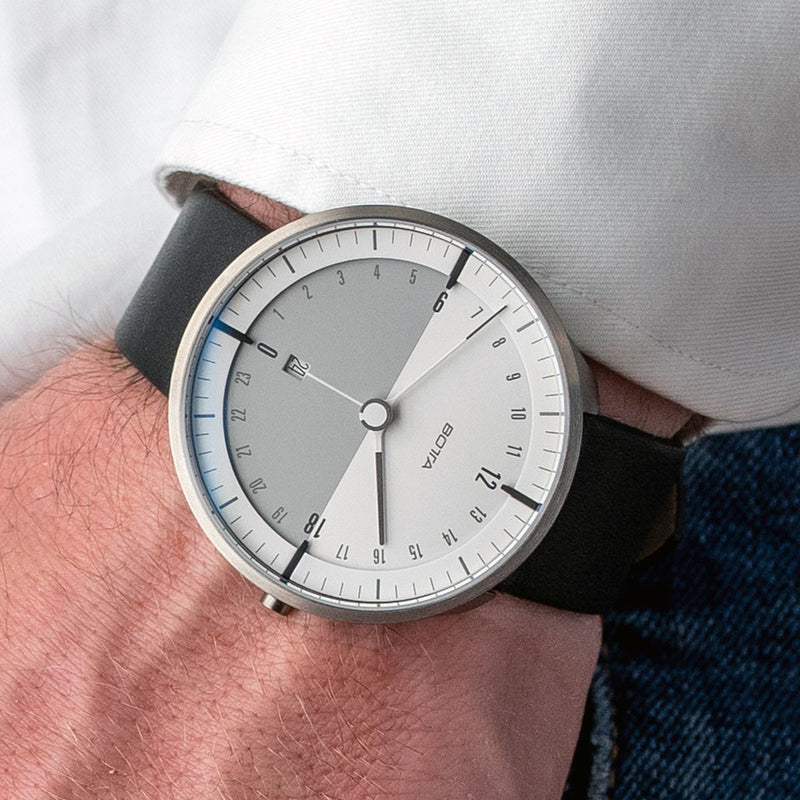 BOTTA TRES 24 Three Hand 24-Hour Swiss Quartz Watch with a 45mm Titanium Case #681910