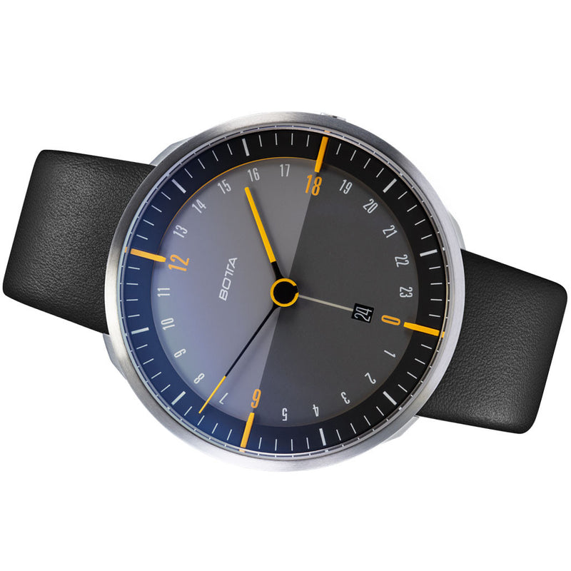 BOTTA TRES 24 Three Hand 24-Hour Swiss Quartz Watch with a 45mm Titanium Case #689310