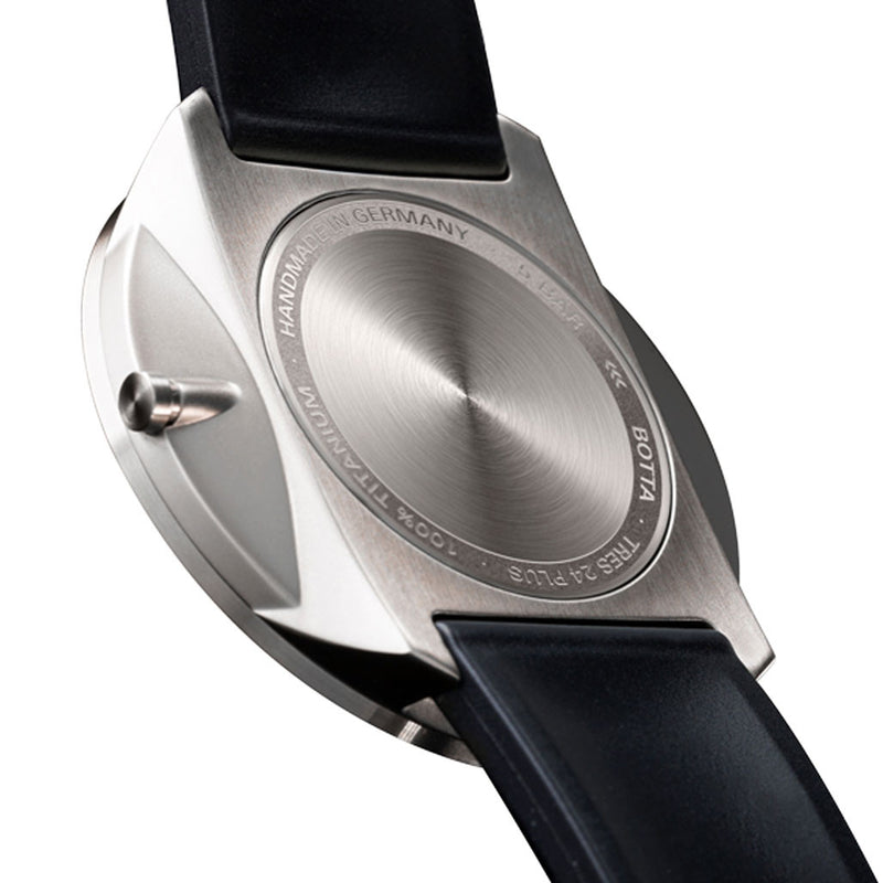 BOTTA TRES 24 Three Hand 24-Hour Swiss Quartz Watch with a 45mm Titanium Case #689310