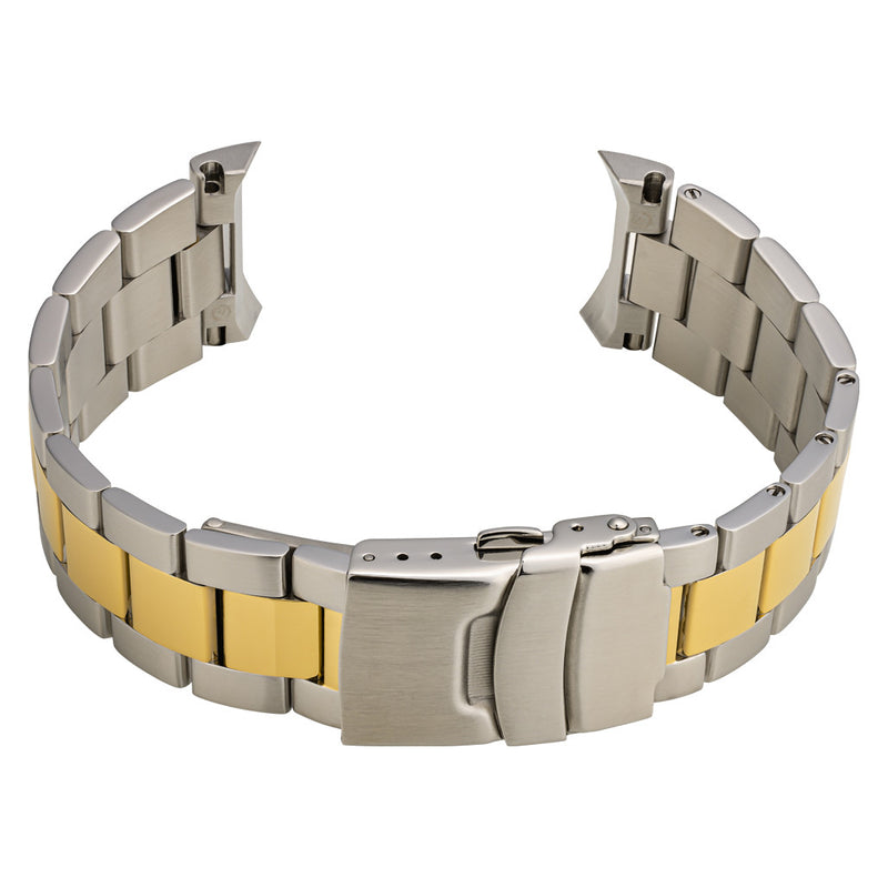 Islander 22mm Two-tone Three-Link Watch Bracelet for Casio Duro Quartz Dive Watch #BRAC-117