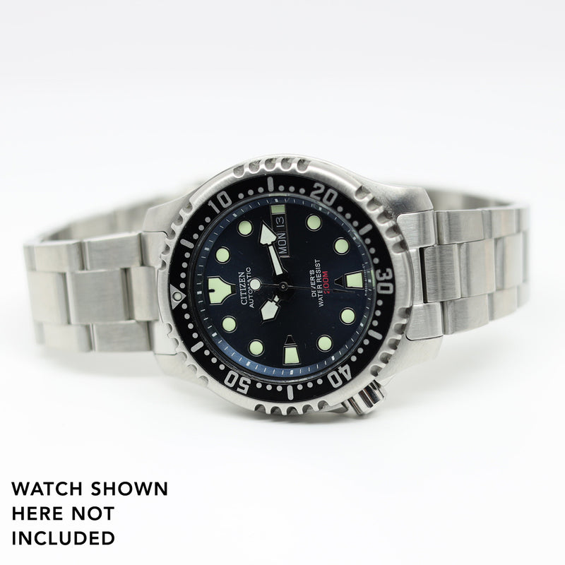 Islander 20mm Brushed Solid-Link Watch Bracelet for Citizen Promaster Automatic Dive Watch #BRAC-70 option
