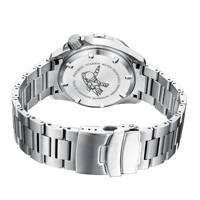 Scratch and Dent - PHOIBOS Apollo Titanium 200-Meter Automatic Dive Watch with AR Sapphire Crystal #SND1009