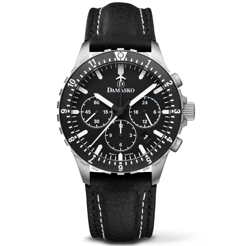 Damasko 42mm Chronograph with Stopwatch, and 12-hour Totalizer #DC86