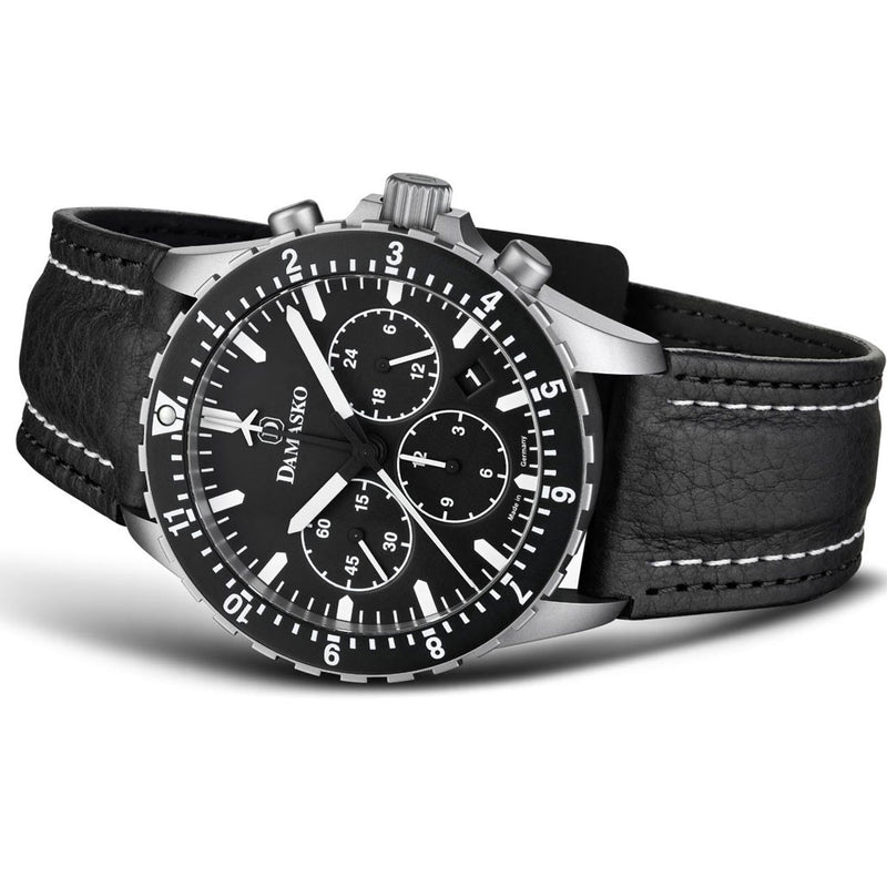 Damasko 42mm Chronograph with Stopwatch, and 12-hour Totalizer #DC86