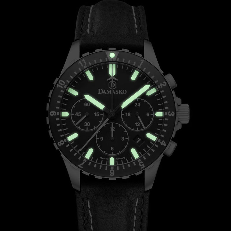 Damasko 42mm Chronograph with Stopwatch, and 12-hour Totalizer #DC86