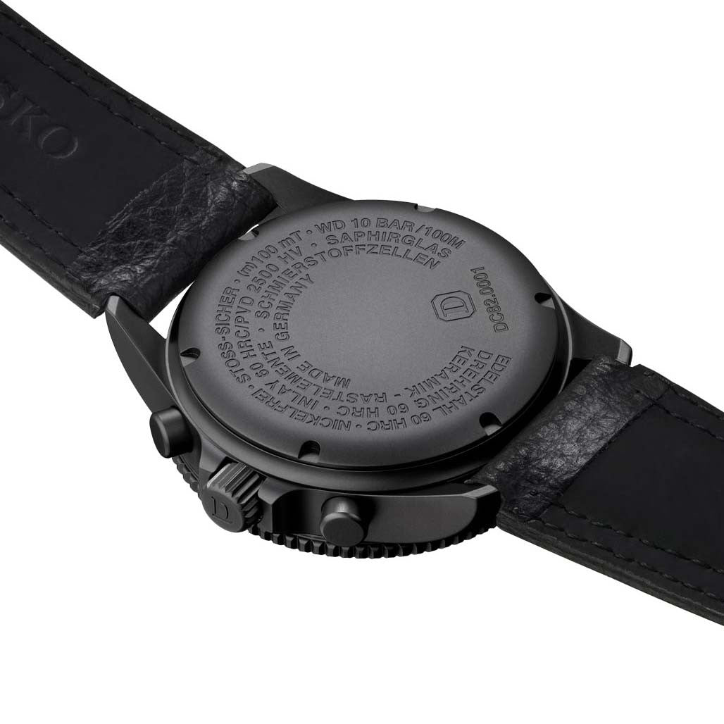 Damasko Black DLC 42mm Chronograph, Green, with 60-Minute