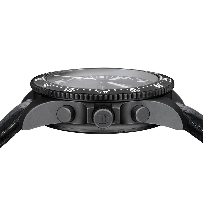 Damasko Black 42mm Chronograph with a Unique 60-Minute Stopwatch Function #DC80