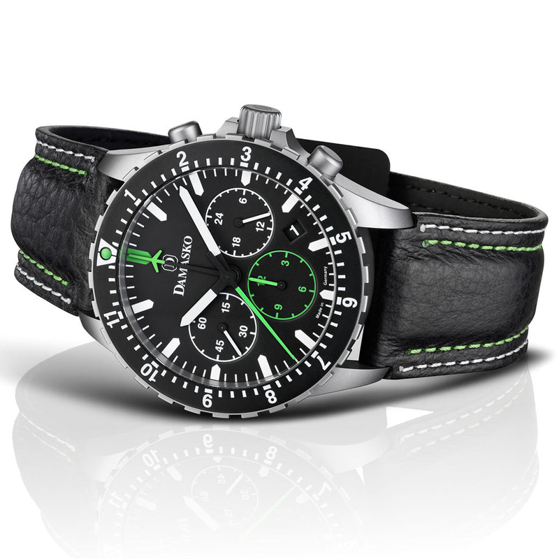 Damasko 42mm Chronograph with a Stopwatch, and 12-hour Totalizer #DC86