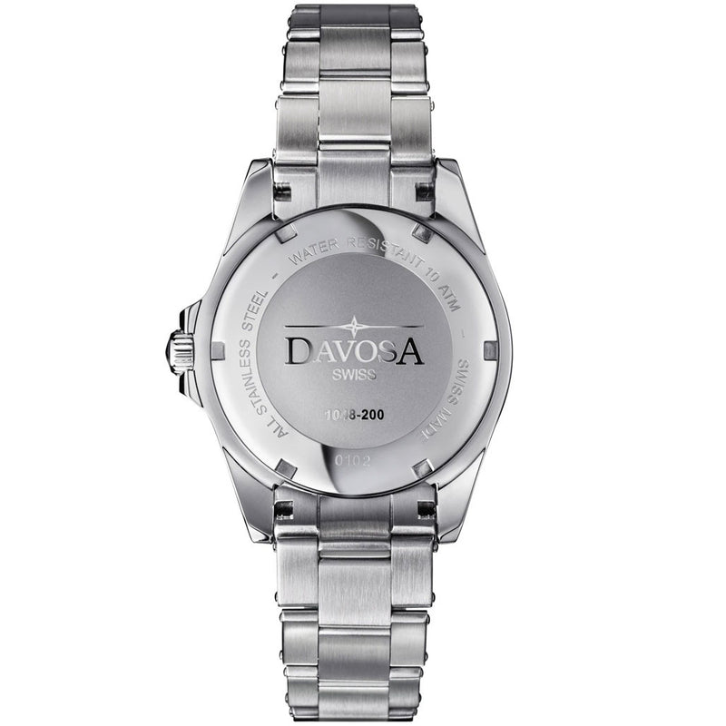 Davosa Ternos Sixties-Style Swiss Automatic Dive Watch with Black Dial #16152560