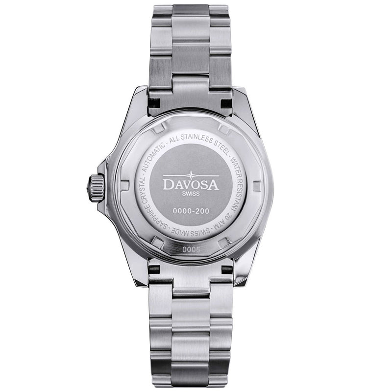 Davosa 36.5mm Medium Ternos Swiss Automatic Dive Watch with Black Dial #16619550