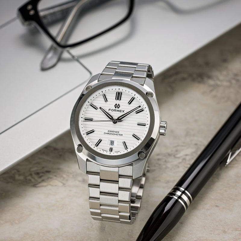 Formex Essence Swiss Automatic Chronometer with White Dial #0330-1-6311-100
