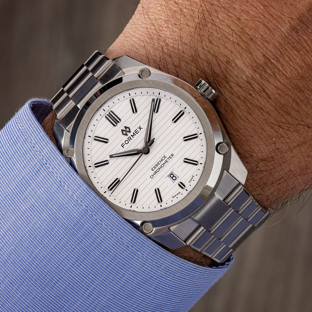 Formex Essence Swiss Automatic Chronometer with White Dial #0330-1