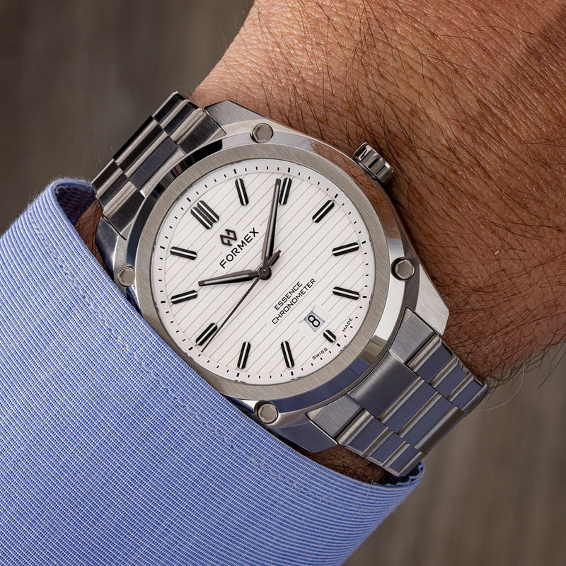 Formex Essence Swiss Automatic Chronometer with White Dial #0330-1-6311-100