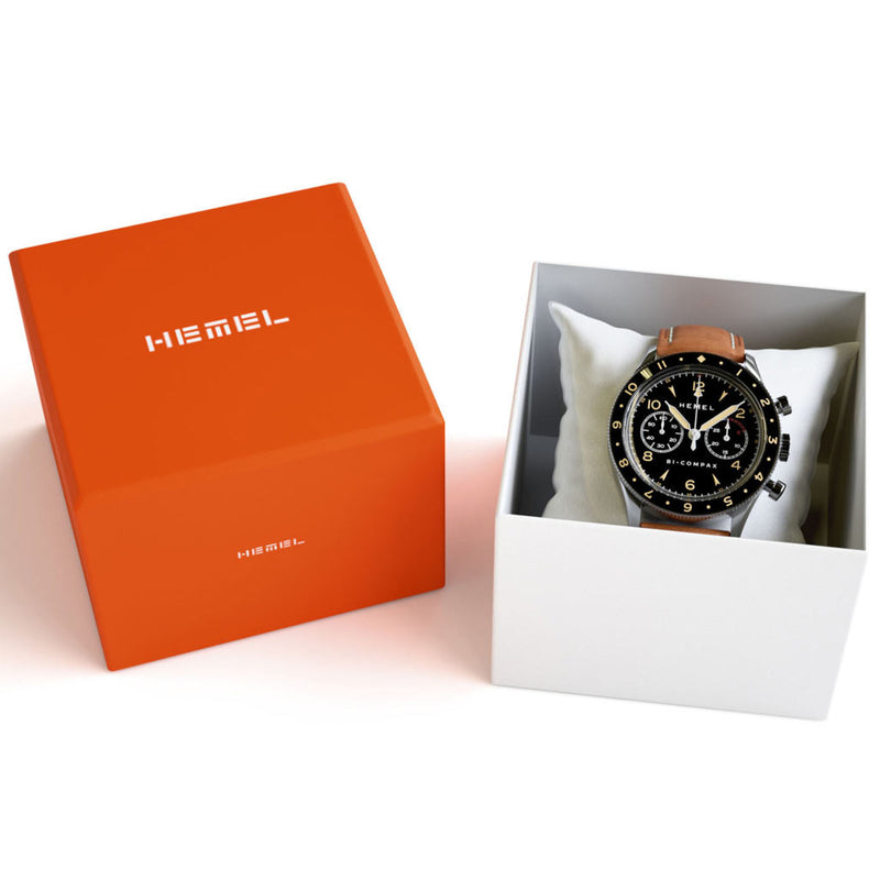 HEMEL Air Wing Mechanical Chronograph with Dual-Time Bezel and DD Sapphire Crystal #HF19