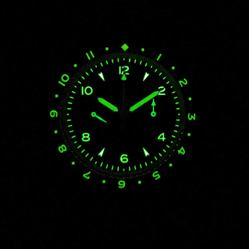 HEMEL Air Wing Mechanical Chronograph with Dual-Time Bezel and DD Sapphire Crystal #HF19OL