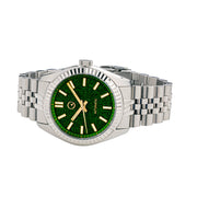 Islander Brookville Hi-Beat Automatic Dress Watch with Green Aventurine Dial #ISL-180 side