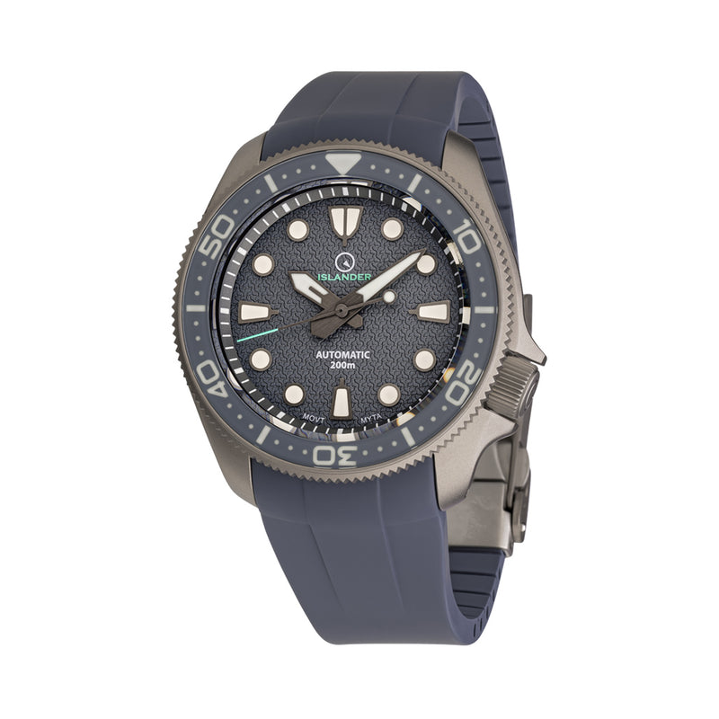 Islander Sands Point Titanium Diver with Grey Whale Tail Dial #ISL-259