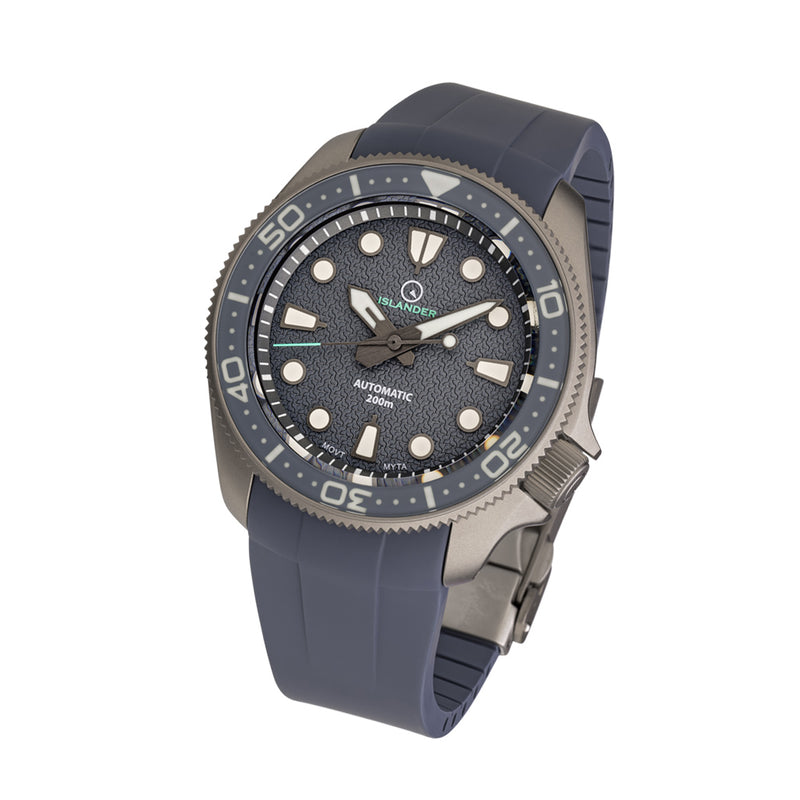 Islander Sands Point Titanium Diver with Grey Whale Tail Dial #ISL-259