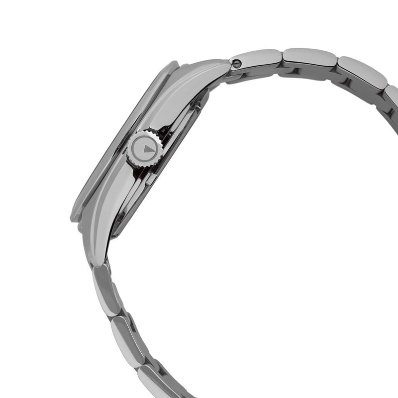 Islander Brookville Hi-Beat Automatic Dress Watch with Robin's Egg Blue Dial, AR Sapphire Crystal #ISL-85 crown