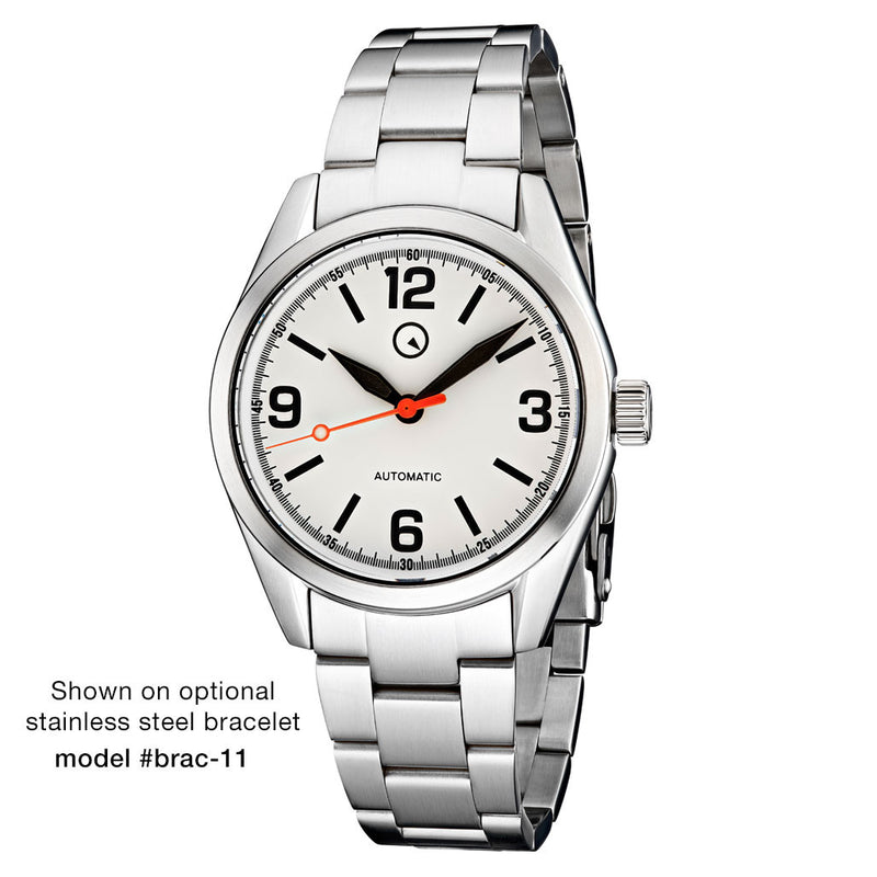 Islander Automatic Watch with Leather Strap and an AR Dome Sapphire Crystal #ISL-84