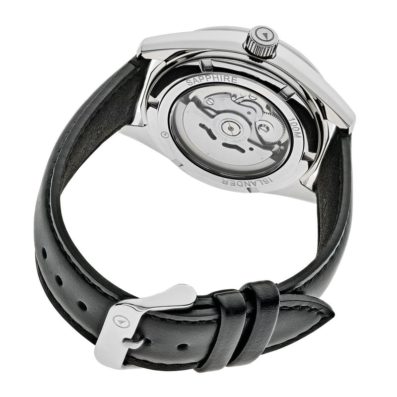 Islander Automatic Watch with Leather Strap and an AR Dome Sapphire Crystal #ISL-84
